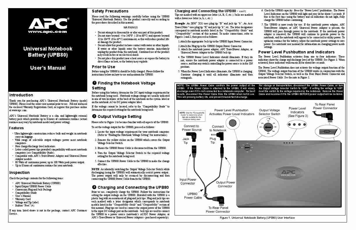 American Power Conversion Battery Charger UPB80-page_pdf
